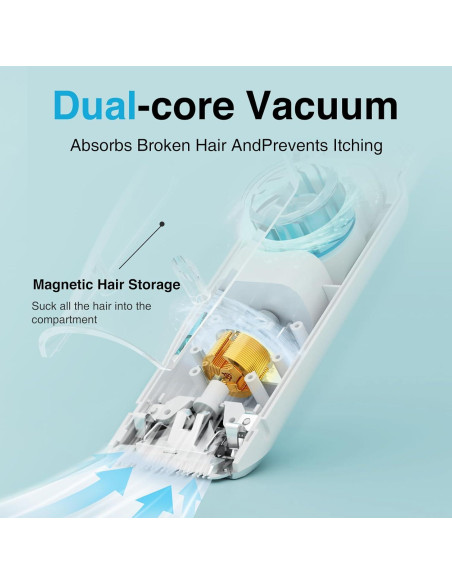 Cortadora de cabello para bebés LUSN LS-XFII con aspiradora IPX7