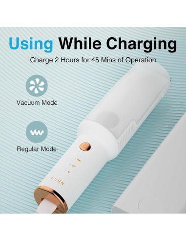 Cortadora de cabello para bebés LUSN LS-XFII con aspiradora IPX7