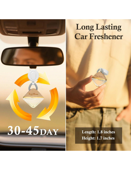 Ambientador de coche colgante RoyAroma Cedro Caoba 6.8ml