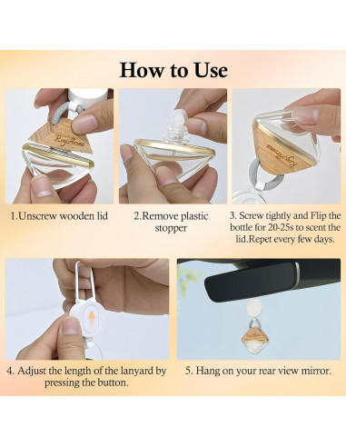 Ambientador de coche colgante RoyAroma Cedro Caoba 6.8ml