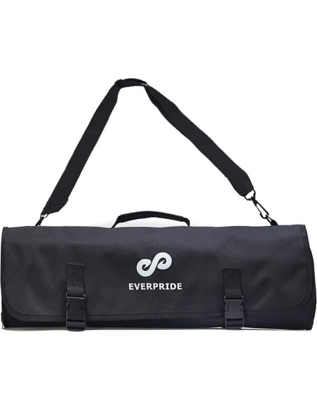 Bolsa de cuchillos para chefs EVERPRIDE negra - Sostiene 10 cuchillos