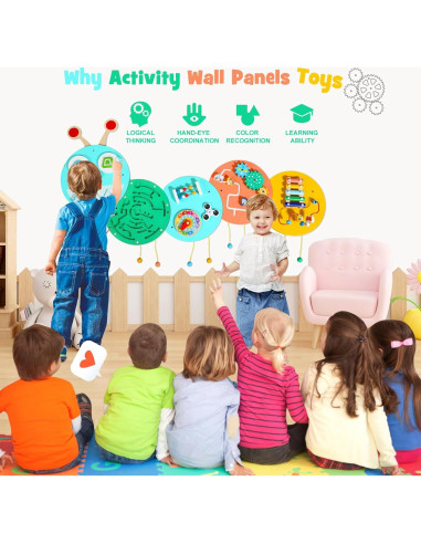 Panel de Actividad en la Pared Wednik H6 - Juguete Sensorial para Niños