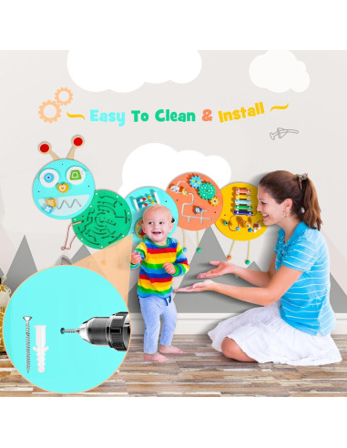 Panel de Actividad en la Pared Wednik H6 - Juguete Sensorial para Niños