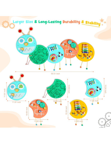 Panel de Actividad en la Pared Wednik H6 - Juguete Sensorial para Niños