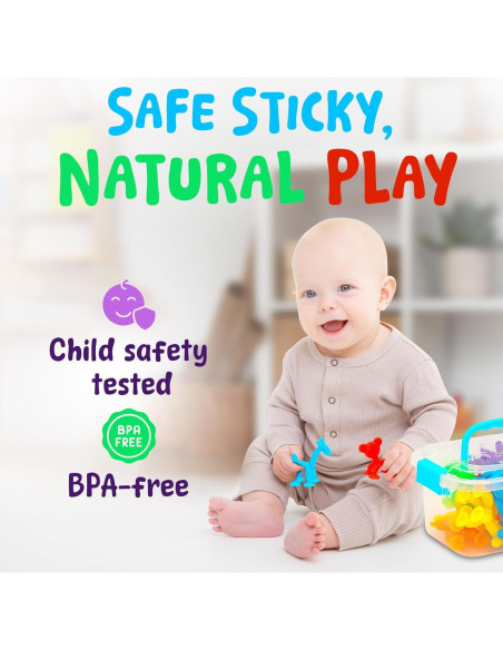 Juguetes de baño sensorial Imdroi - 12 animales de ventosa