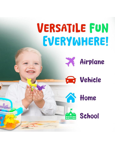 Juguetes de baño sensorial Imdroi - 12 animales de ventosa