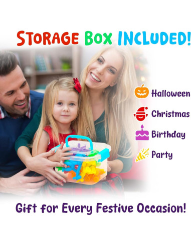 Juguetes de baño sensorial Imdroi - 12 animales de ventosa