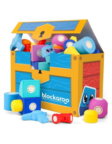 Bloques de Construcción Magnéticos Blockaroo - Set 50 Piezas