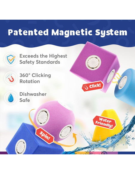 Bloques de Construcción Magnéticos Blockaroo - Set 50 Piezas