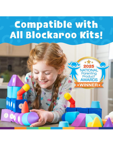 Bloques de Construcción Magnéticos Blockaroo - Set 50 Piezas