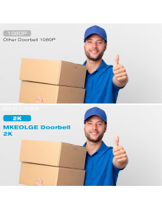 Cámara de Timbre Inalámbrica Genérico J9 2K HD con Timbre 2