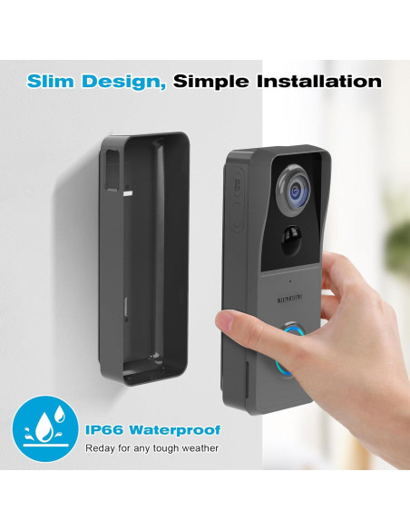 Cámara de Timbre Inalámbrica Genérico J9 2K HD con Timbre