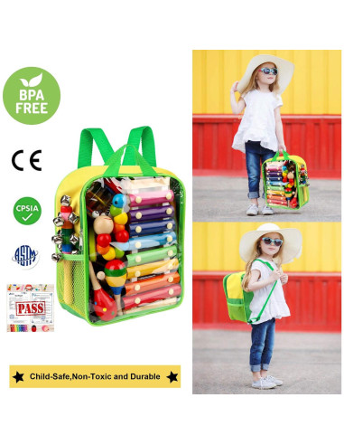 Conjunto de Instrumentos Musicales Taimasi 33Pcs para Niños