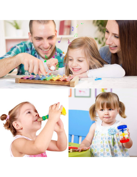 Conjunto de Instrumentos Musicales Taimasi 33Pcs para Niños