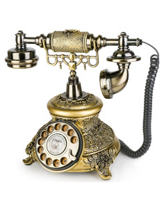 Teléfono de disco rotatorio vintage Sangyn bronce 1.95 kg