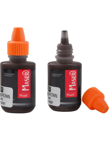 Tinta de Pigmento para Microblading 10ml Marrón Negro Orgánica