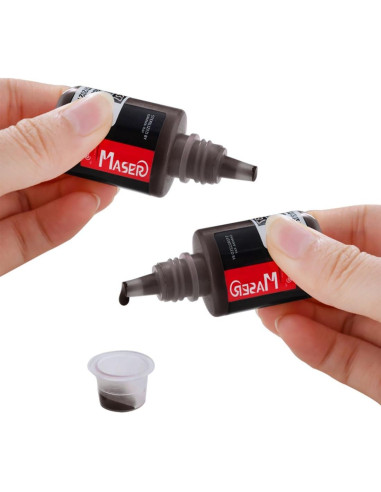 Tinta de Pigmento para Microblading 10ml Marrón Negro Orgánica