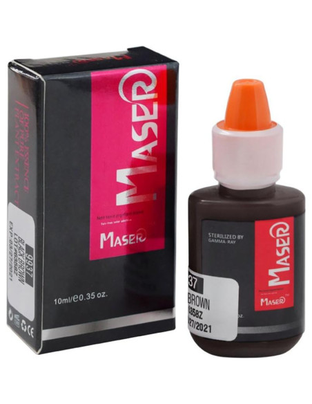 Tinta de Pigmento para Microblading 10ml Marrón Negro Orgánica