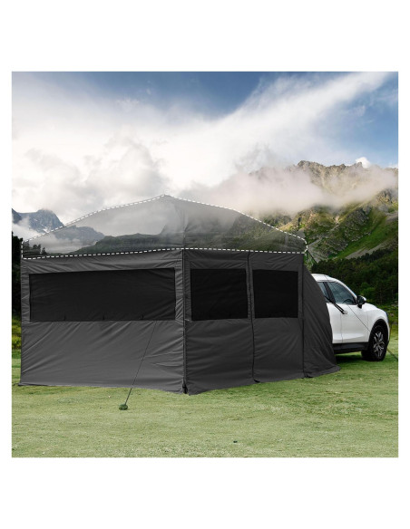 Paredes Laterales KAMPKEEPER para Carpa 10x10m - Negro Paredes Laterales KAMPKEEPER para Carpa 10x10m - Negro