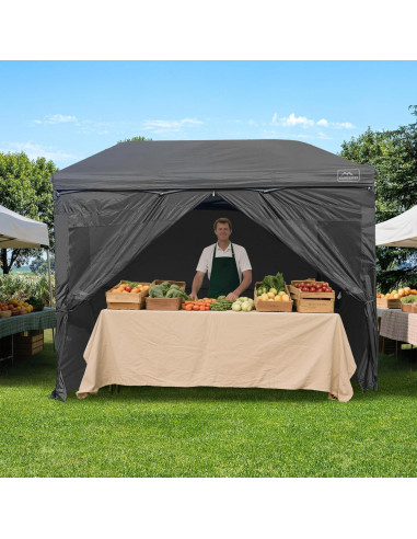 Paredes Laterales KAMPKEEPER para Carpa 10x10m - Negro