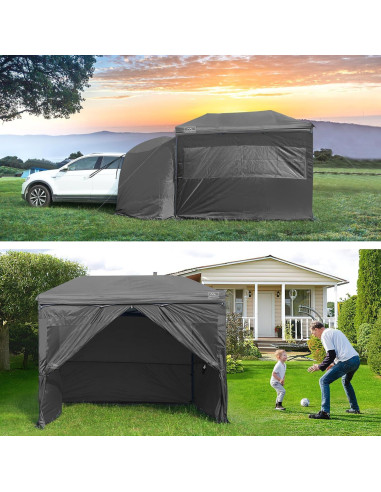 Paredes Laterales KAMPKEEPER para Carpa 10x10m - Negro