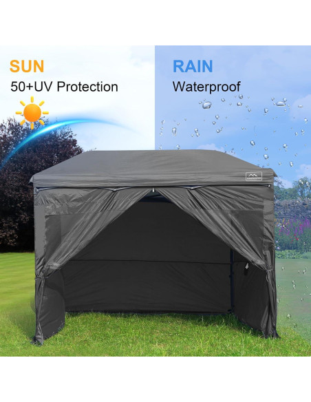 Paredes Laterales KAMPKEEPER para Carpa 10x10m - Negro Paredes Laterales KAMPKEEPER para Carpa 10x10m - Negro