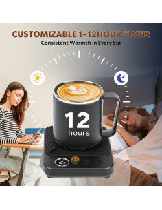 Calentador de Tazas Mirchro 36W con Pantalla y Temporizador 2