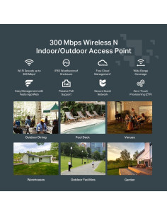 Punto de Acceso Inalámbrico TP-Link Festa F41 Exterior 300Mbps 2