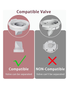 Válvula de Pico de Pato y Diafragma Momcozy M9 - 12 Piezas 2