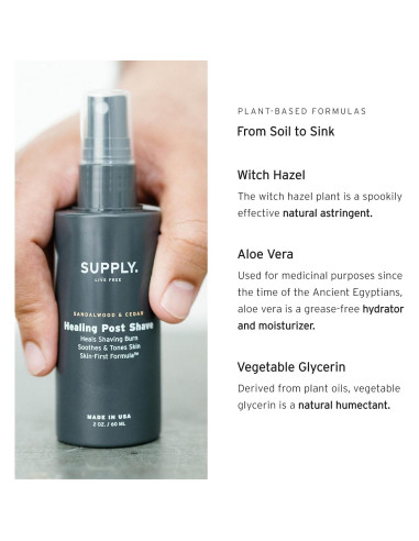 After Shave Healing Post Shave Supply 117g Sin Alcohol