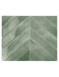 Smart Tiles Azulejo Autoadhesivo 3D Verde Solna 5 Hojas 0.32 m