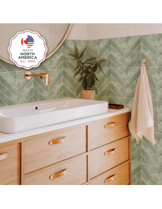 Smart Tiles Azulejo Autoadhesivo 3D Verde Solna 5 Hojas 0.32 m 2