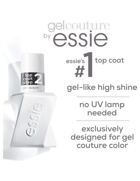 Kit Top Coat Larga Duración Essie Gel Couture 13.6 ml Kit Top Coat Larga Duración Essie Gel Couture 13.6 ml