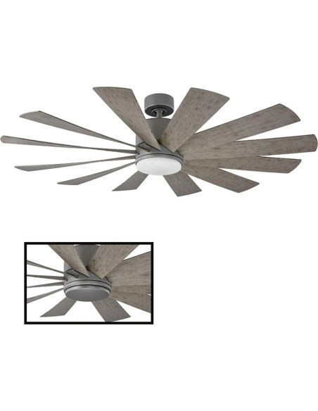 Ventilador de Techo Modern Forms FR-W1815-60L27GHWG 60" Grafito