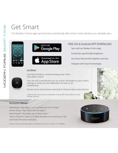 Ventilador de Techo Modern Forms FR-W1815-60L27GHWG 60" Grafito