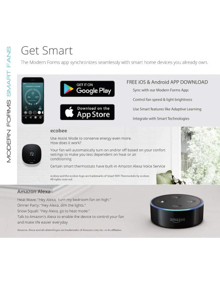 Ventilador de Techo Modern Forms FR-W1815-60L27GHWG 60" Grafito