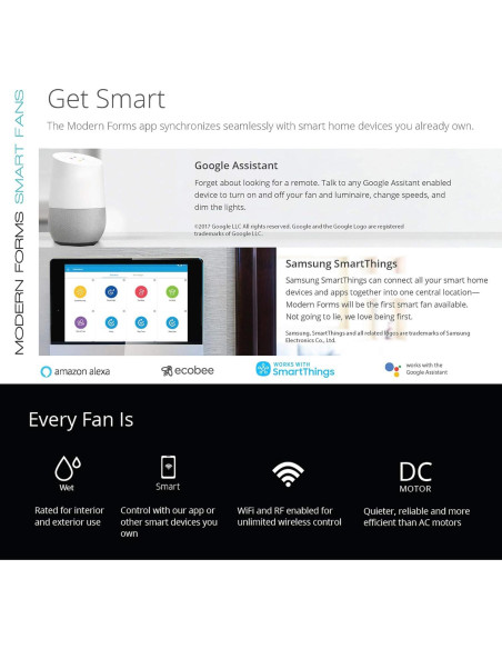 Ventilador de Techo Modern Forms FR-W1815-60L27GHWG 60" Grafito