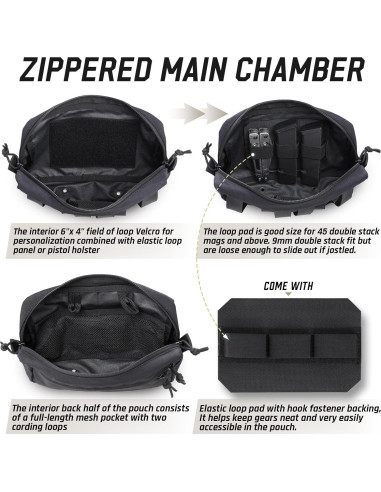 Bolsa Administrativa Molle WYNEX GP Táctica 23x12.6x7.5cm