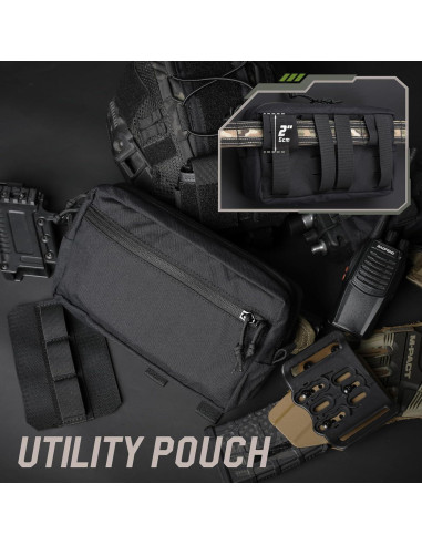 Bolsa Administrativa Molle WYNEX GP Táctica 23x12.6x7.5cm