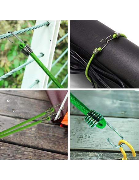 Cuerdas Bungee Pequeñas Genérico 30 Pcs 25.4 cm Verde Cuerdas Bungee Pequeñas Genérico 30 Pcs 25.4 cm Verde