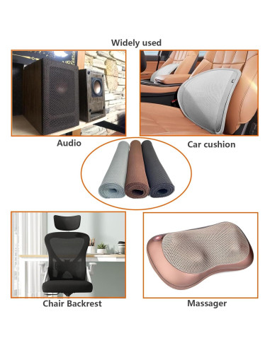 Tela de Rejilla Acústica UISKOOPW 139.7x50.8cm Negra