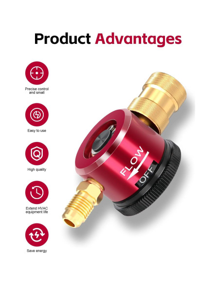 Regulador de Nitrógeno Bomis para HVAC - Purga Ajustable Metal