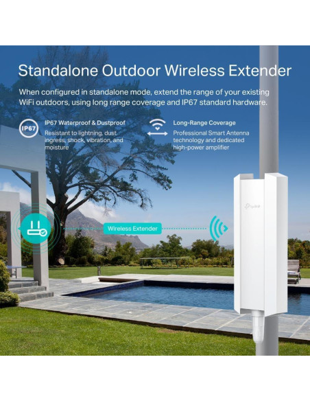 Punto de Acceso WiFi 6 TP-Link EAP610-Outdoor Doble Banda