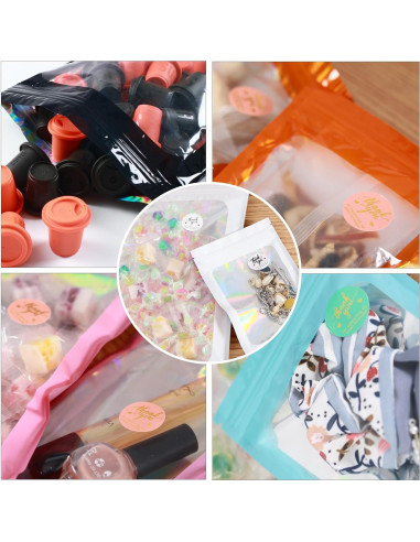 200 Bolsas Mylar Holográficas 10.16x15.24 cm Resellables