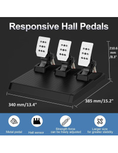 Rueda de Carreras DOYO R808A 1080 Grados para Xbox y PS4 2