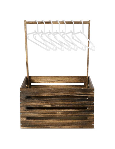 Caja de Madera para Baby Shower Suzile 41x30x20 cm Color Nogal