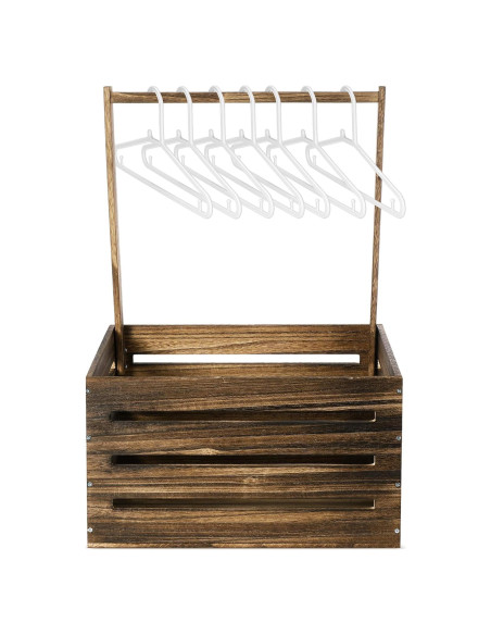 Caja de Madera para Baby Shower Suzile 41x30x20 cm Color Nogal