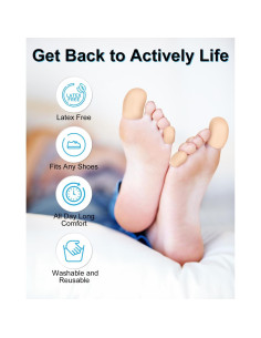 6 Capuchones Protectores de Dedos de Gel DLMDLM - Beige Pequeño 2