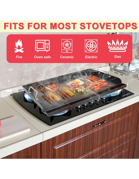 Plancha Universal para Parrillas de Gas DcYourHome 43x33cm