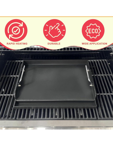 Plancha Universal para Parrillas de Gas DcYourHome 43x33cm
